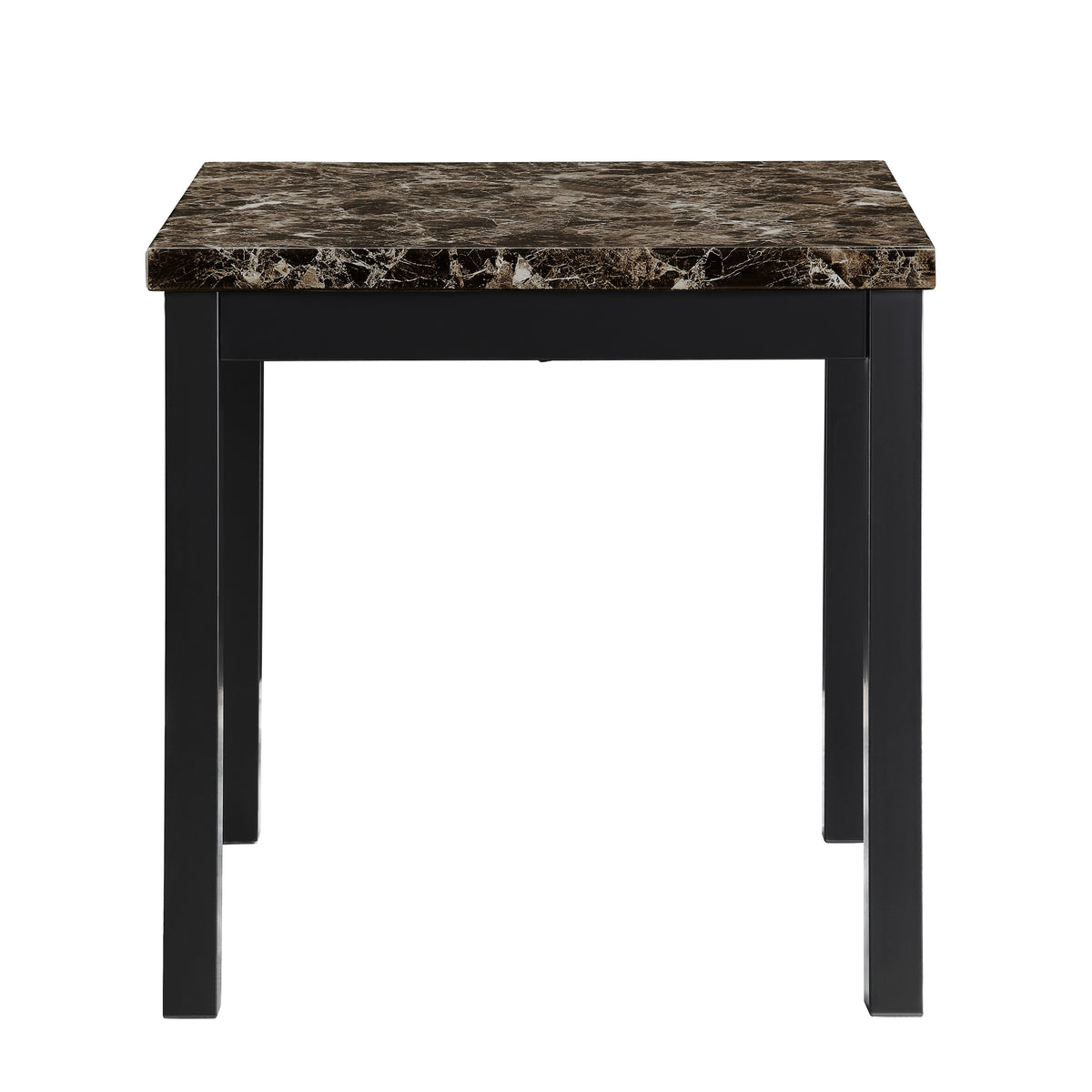 Tempe Brown/Black Marble-Top Counter Height Table