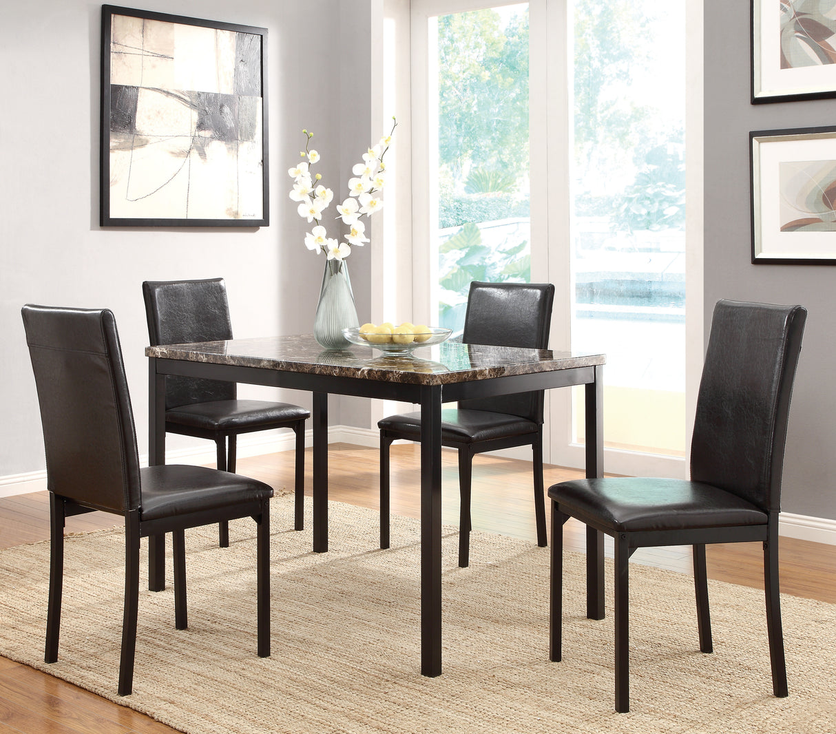 Marston Dark Cherry Arm Chair, Set of 2 from Homelegance - Luna Furniture