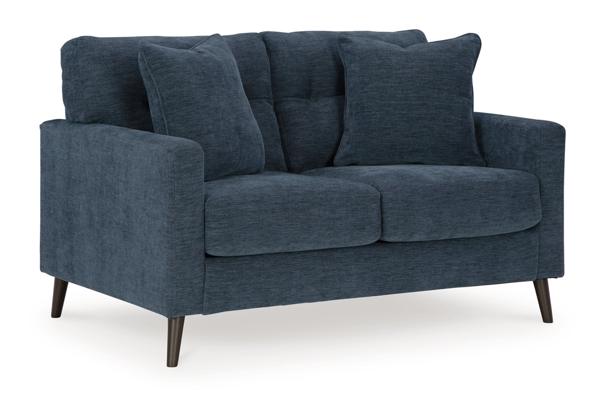 Bixler Navy Loveseat from Ashley Furniture - Luna Furniture