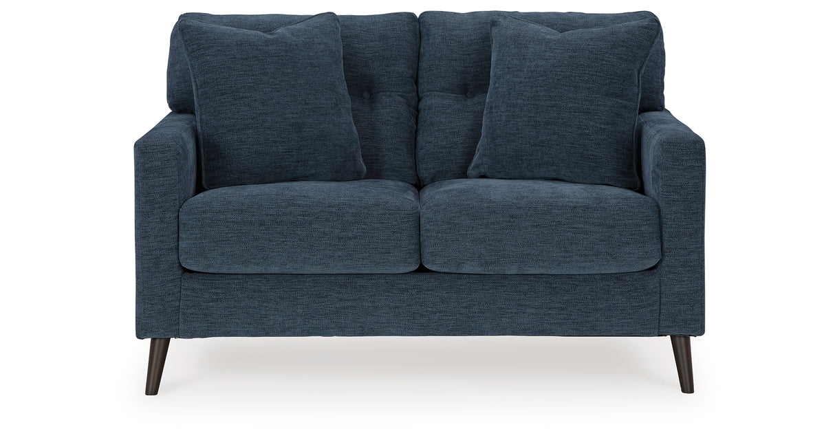 Bixler Navy Loveseat from Ashley Furniture - Luna Furniture