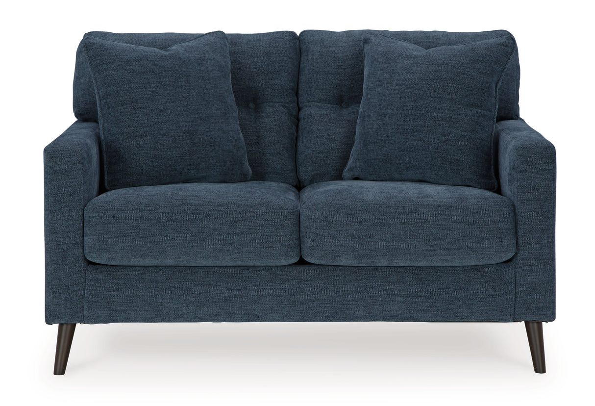Bixler Navy Loveseat from Ashley Furniture - Luna Furniture