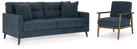 Bixler Navy Sofa and Chair from Ashley - Luna Furniture