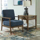 Bixler Navy Accent Chair
