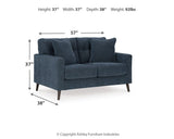 Bixler Navy Sofa, Loveseat and Chair from Ashley Furniture - Luna Furniture