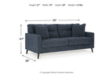 Bixler Navy Sofa, Loveseat and Chair from Ashley - Luna Furniture