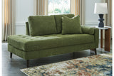 Bixler Olive Sofa and Chaise from Ashley - Luna Furniture