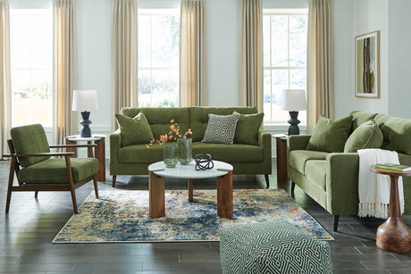 Bixler Olive Sofa, Loveseat and Chair from Ashley - Luna Furniture