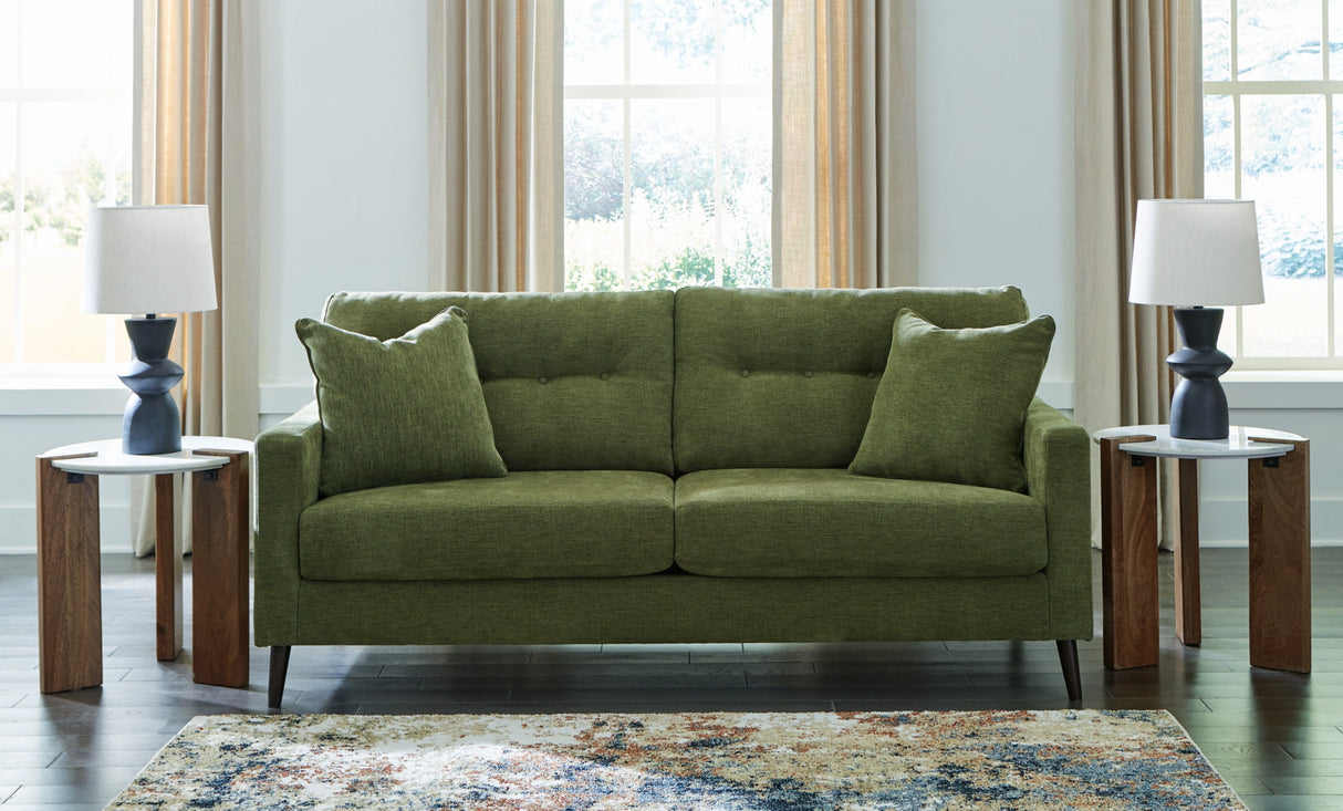 Bixler Olive Sofa and Chaise from Ashley Furniture - Luna Furniture
