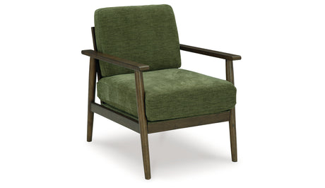 Bixler Olive Showood Accent Chair from Ashley - Luna Furniture