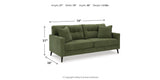 Bixler Olive Sofa, Loveseat and Chair from Ashley - Luna Furniture