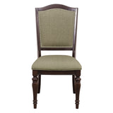 Marston Dark Cherry Natural Side Chair, Set of 2 from Homelegance - Luna Furniture