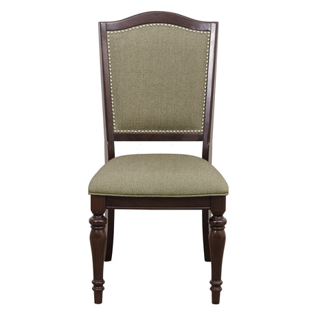 Marston Dark Cherry Natural Side Chair, Set of 2 from Homelegance - Luna Furniture