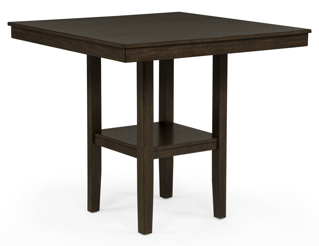 Lester Brown/Beige 5-Piece Counter Height Dining Set from Crown Mark - Luna Furniture
