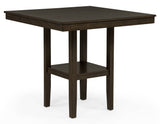 Lester Brown/Beige 5-Piece Counter Height Dining Set from Crown Mark - Luna Furniture