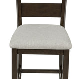 Lester Brown/Beige 5-Piece Counter Height Dining Set from Crown Mark - Luna Furniture