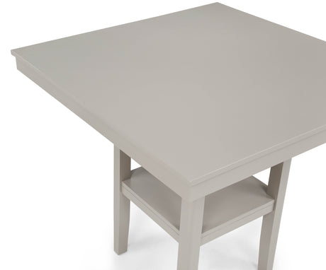 Lester Greige 5-Piece Counter Height Dining Set from Crown Mark - Luna Furniture