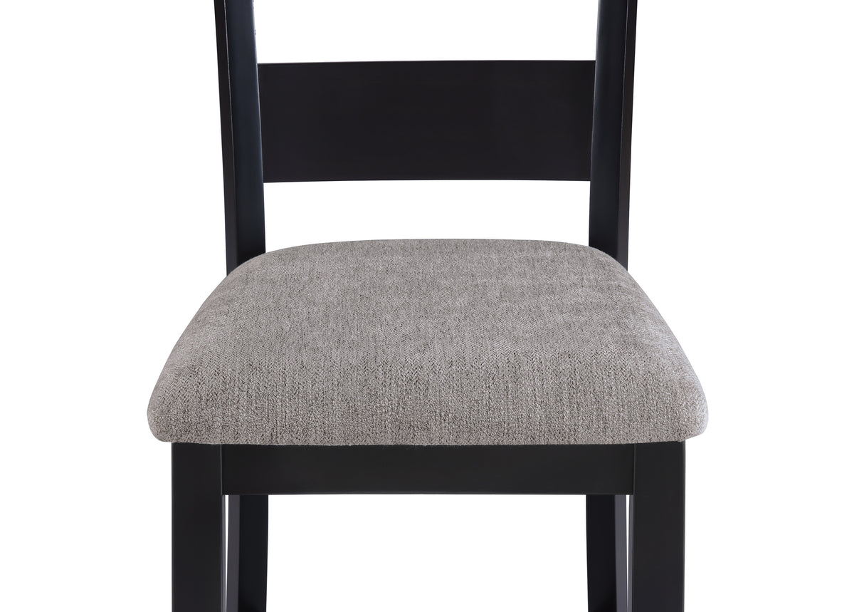 Lester Light Gray 5-Piece Counter Height Set from Crown Mark - Luna Furniture