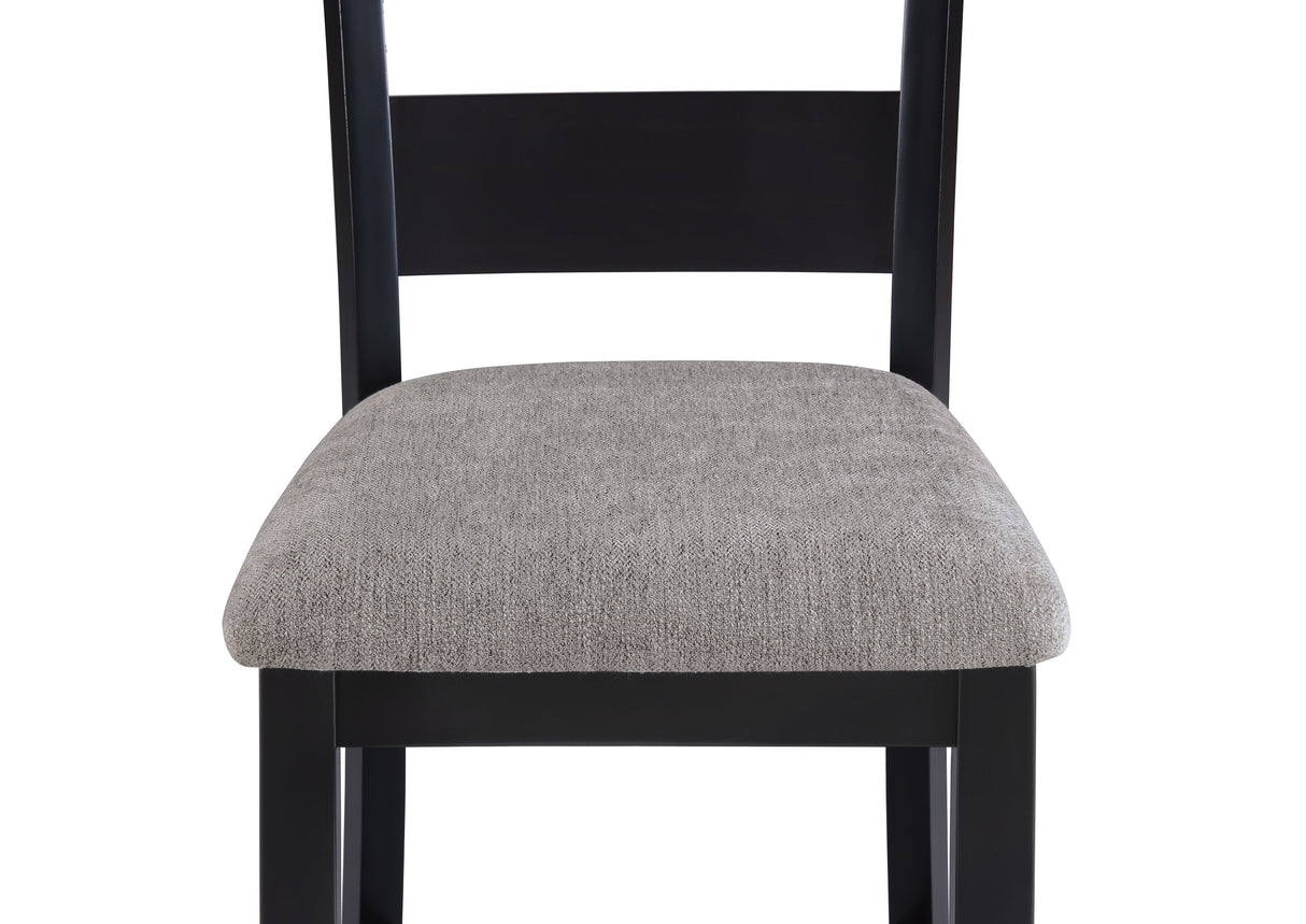 Lester Light Gray 5-Piece Counter Height Set from Crown Mark - Luna Furniture