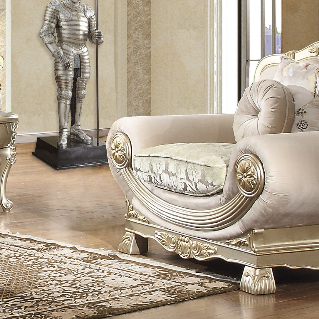 HD-2656 Belle Silver Chair from Homey Design - Luna Furniture