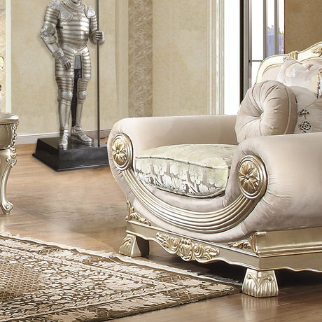 HD-2656 Belle Silver Chair from Homey Design - Luna Furniture