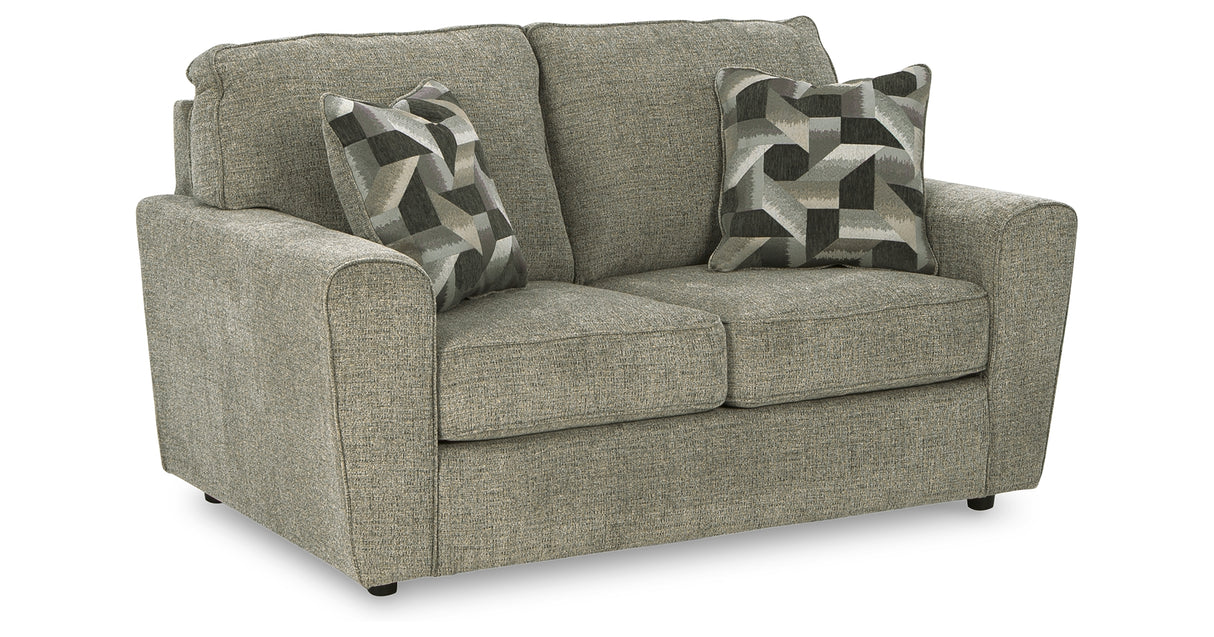 Cascilla Pewter Loveseat from Ashley - Luna Furniture