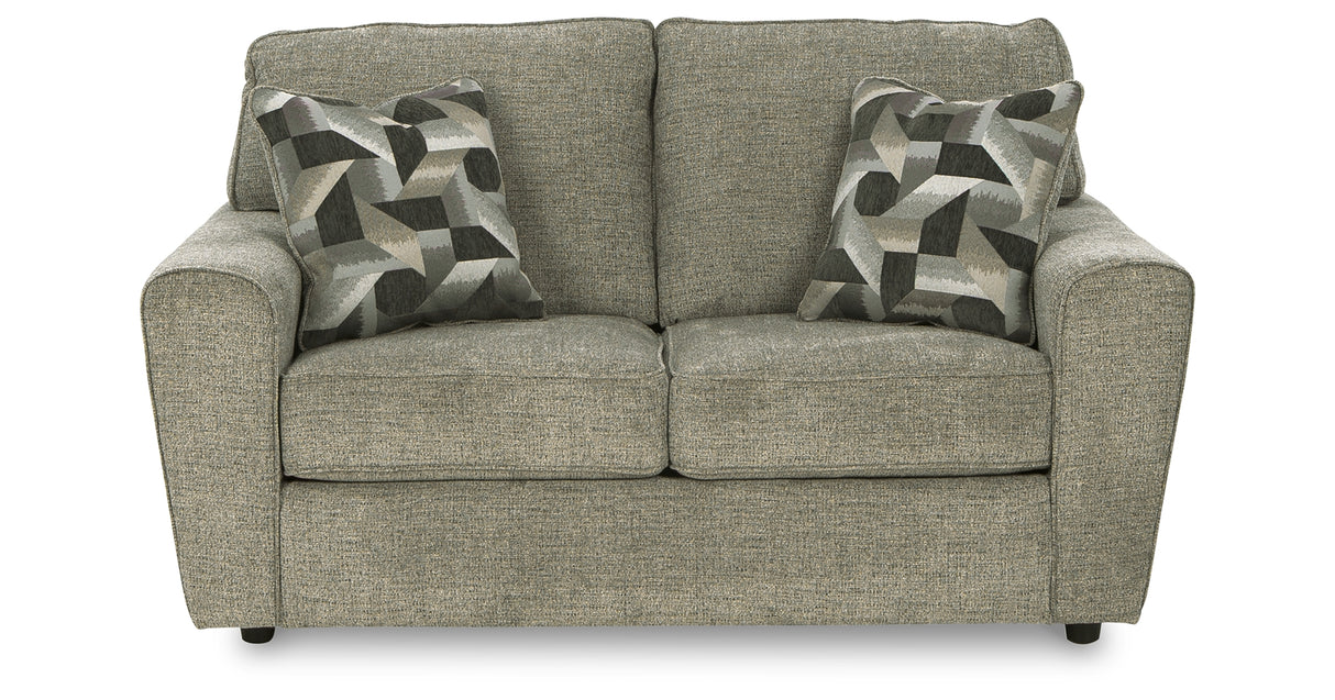 Cascilla Pewter Loveseat from Ashley - Luna Furniture