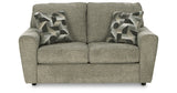 Cascilla Pewter Loveseat from Ashley - Luna Furniture