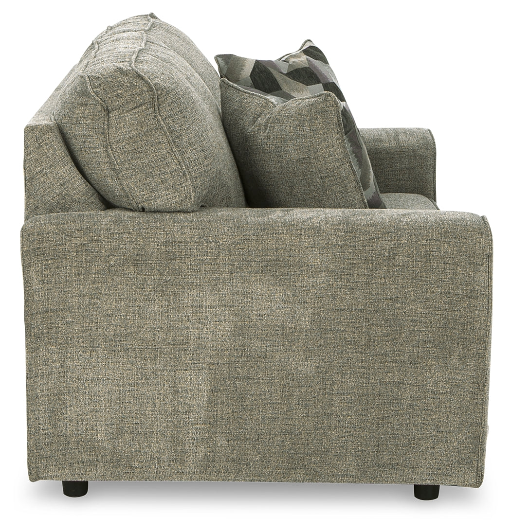 Cascilla Pewter Loveseat from Ashley - Luna Furniture