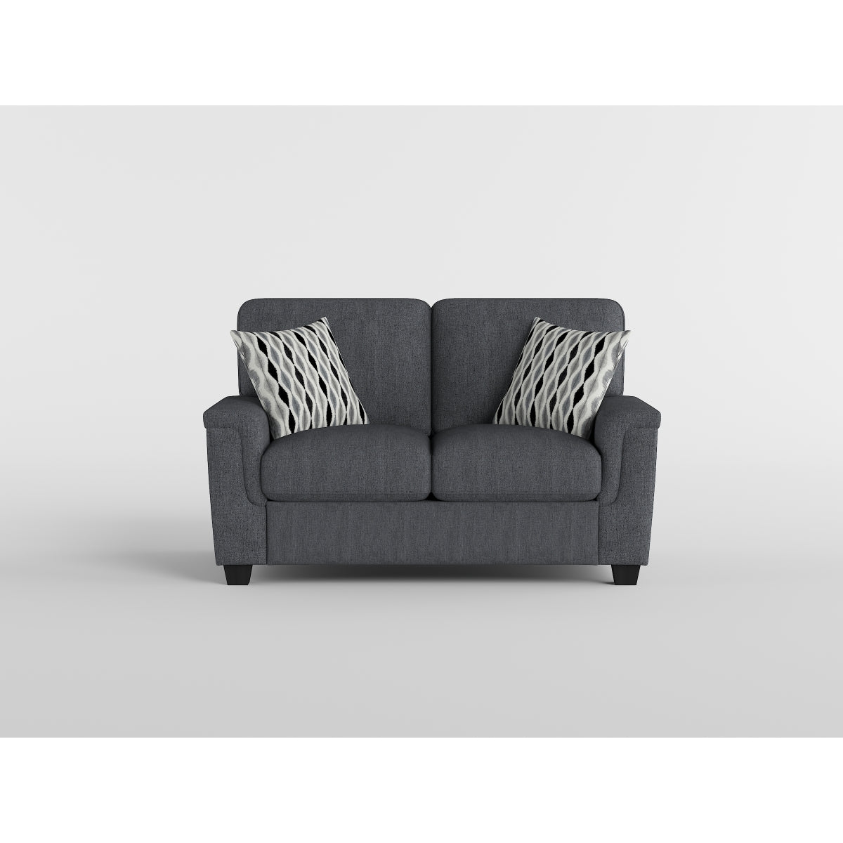 Chelsea Dark Gray Loveseat from Homelegance - Luna Furniture
