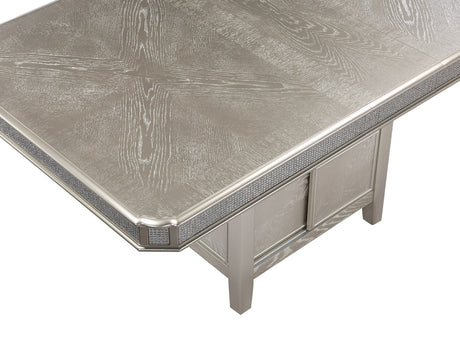 Klina Silver Champagne Counter Height Table