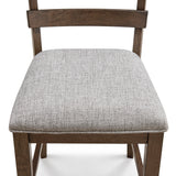 Guthrie Brown/Light Gray Counter Height Chair, Set of 2