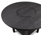 Guthrie Charcoal Round Counter Height Table with Lazysusan from Crown Mark - Luna Furniture