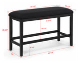 Sebastian Black Counter Height Bench