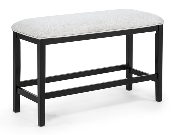 Sebastian Black/Gray Counter Height Bench