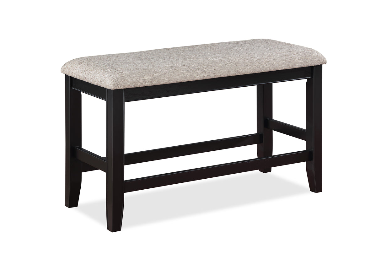 Fulton Light Gray Counter Height Dining Bench