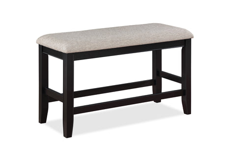 Fulton Light Gray Counter Height Dining Bench from Crown Mark - Luna Furniture