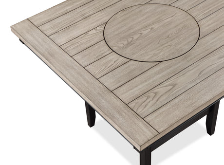 Fulton Charcoal/Light Gray Counter Hight Table from Crown Mark - Luna Furniture