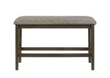 Ember Brown Counter Height Dining Bench