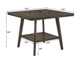 Ember Brown Counter Height Table