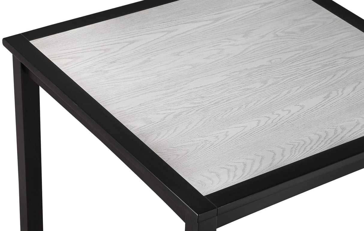 Salvador Black/White 5-Piece Counter Height Dining Set from Crown Mark - Luna Furniture