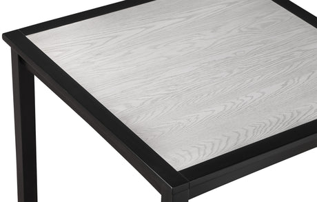 Salvador Black/White 5-Piece Counter Height Dining Set from Crown Mark - Luna Furniture