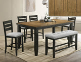 Bardstown Charcoal/Brown Counter Height Table from Crown Mark - Luna Furniture