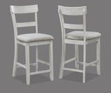 Henderson Driftwood 5-Piece Counter Height Dining Set from Crown Mark - Luna Furniture