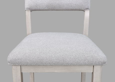 Blanche Gray Round Counter Height Dining Chair, Set of 2 from Crown Mark - Luna Furniture