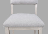 Blanche Gray Round Counter Height Dining Chair, Set of 2 from Crown Mark - Luna Furniture