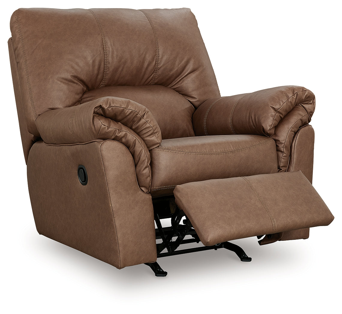 WillowBend Caramel Recliner from Ashley - Luna Furniture