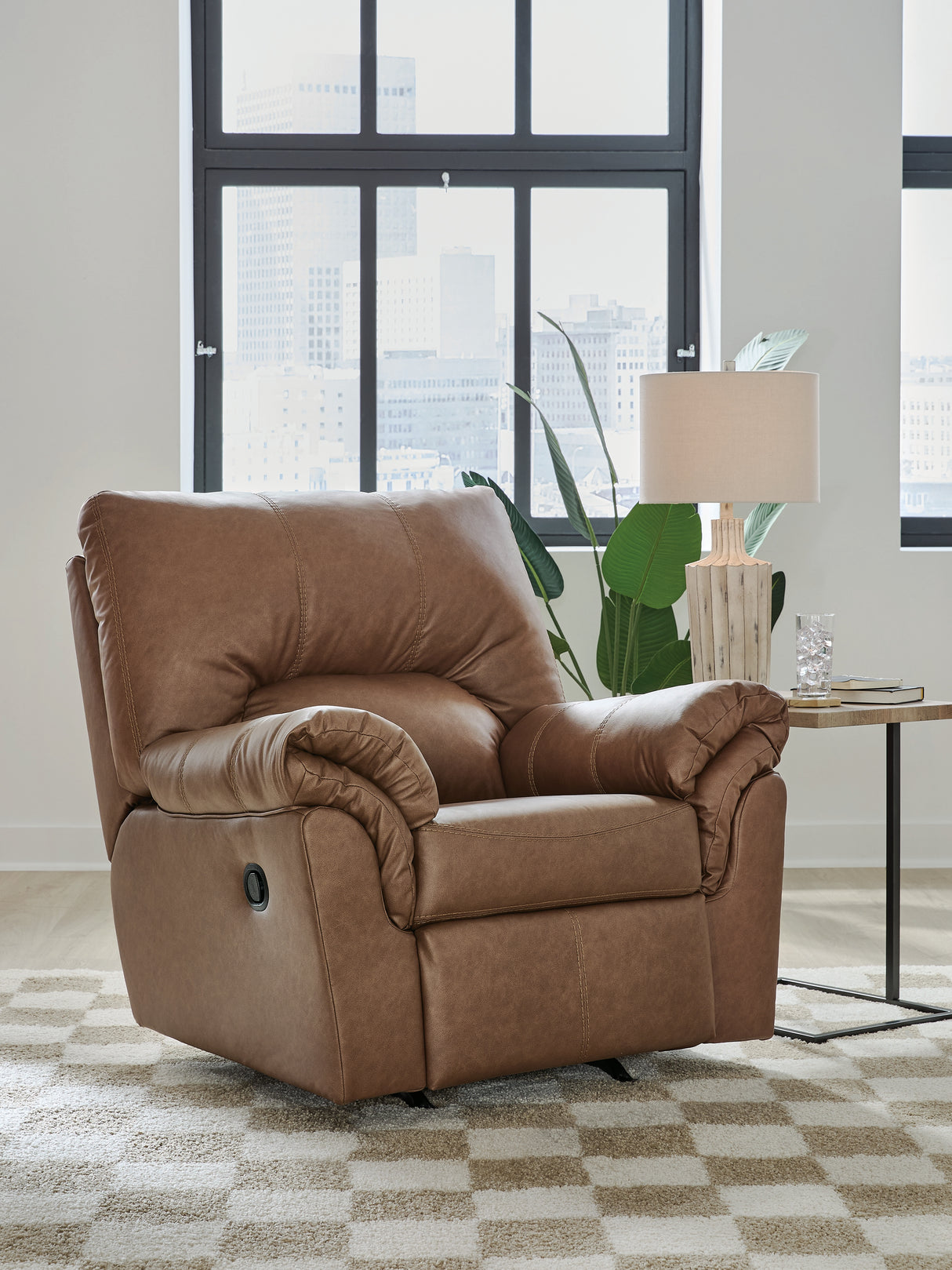 WillowBend Caramel Recliner from Ashley - Luna Furniture