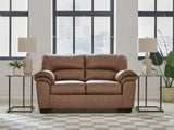 WillowBend Caramel Loveseat from Ashley Furniture - Luna Furniture