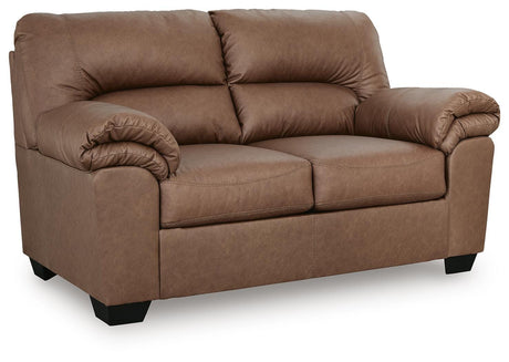 WillowBend Caramel Loveseat from Ashley - Luna Furniture