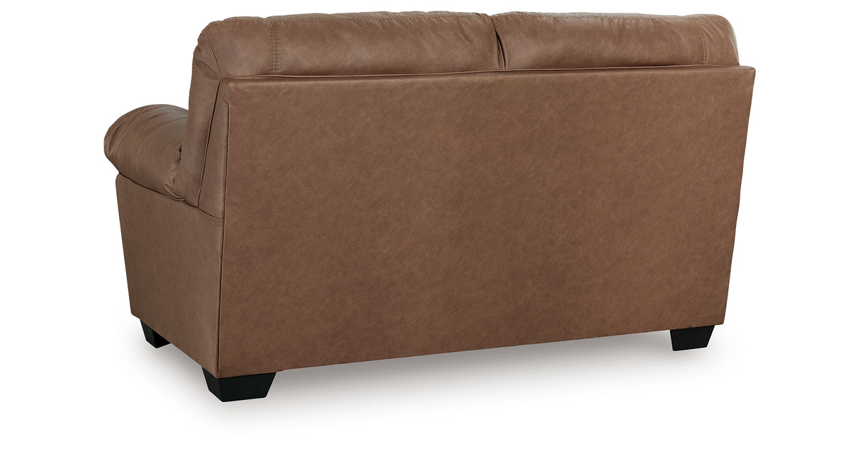 WillowBend Caramel Loveseat from Ashley Furniture - Luna Furniture